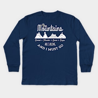 Magic Park Mountains Kids Long Sleeve T-Shirt